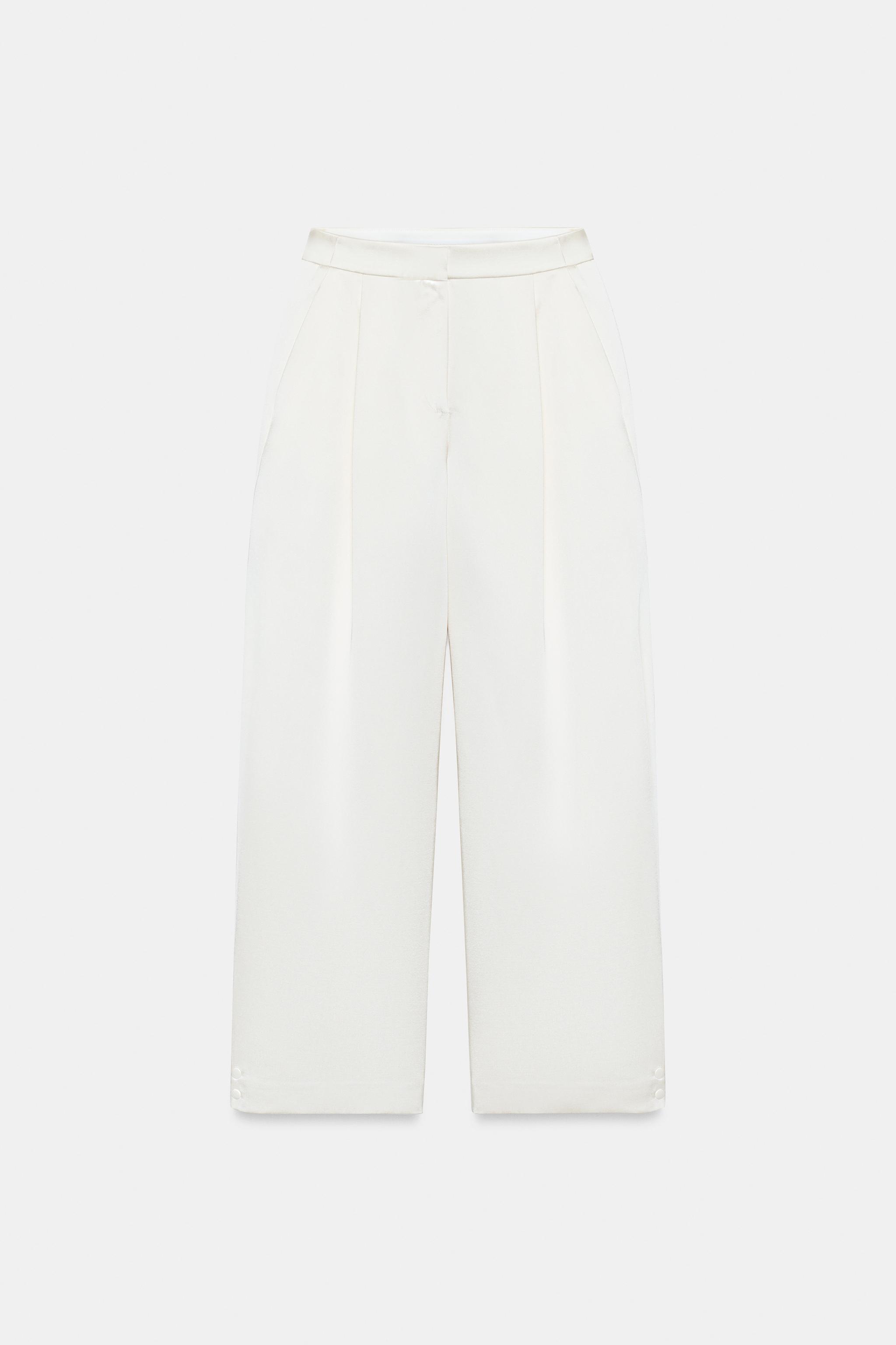 PANTALON BARREL SATINÉ